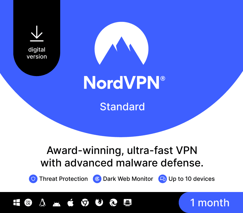 NordVPN Standard CA Key (1 Month / 10 Devices)