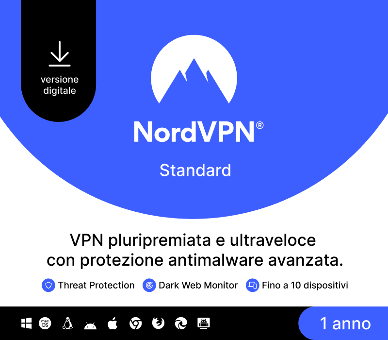 NordVPN Standard IT Key (1 Year / 10 Devices)