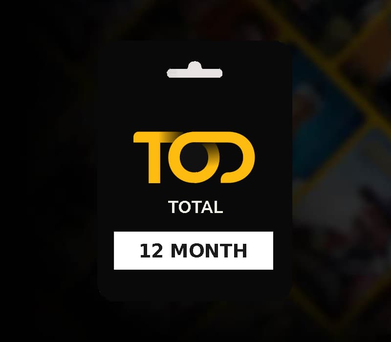 TOD TV Total 12 Month Subscription Key AE