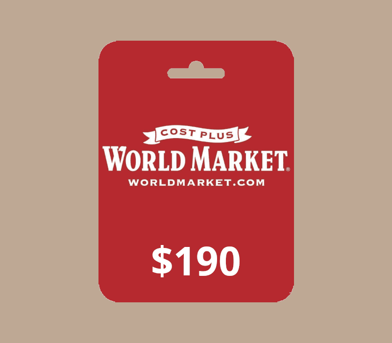 Cost Plus World Market USD 190 Gift Card US