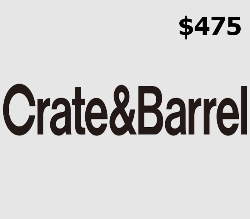 Crate and Barrel USD 475 Gift Card US