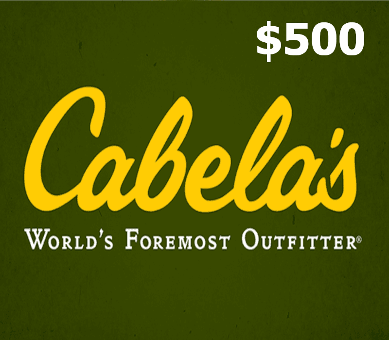 Cabelas $500 Gift Card US