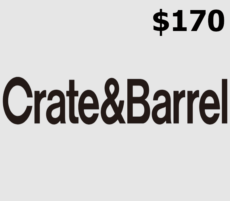 Crate and Barrel USD 170 Gift Card US