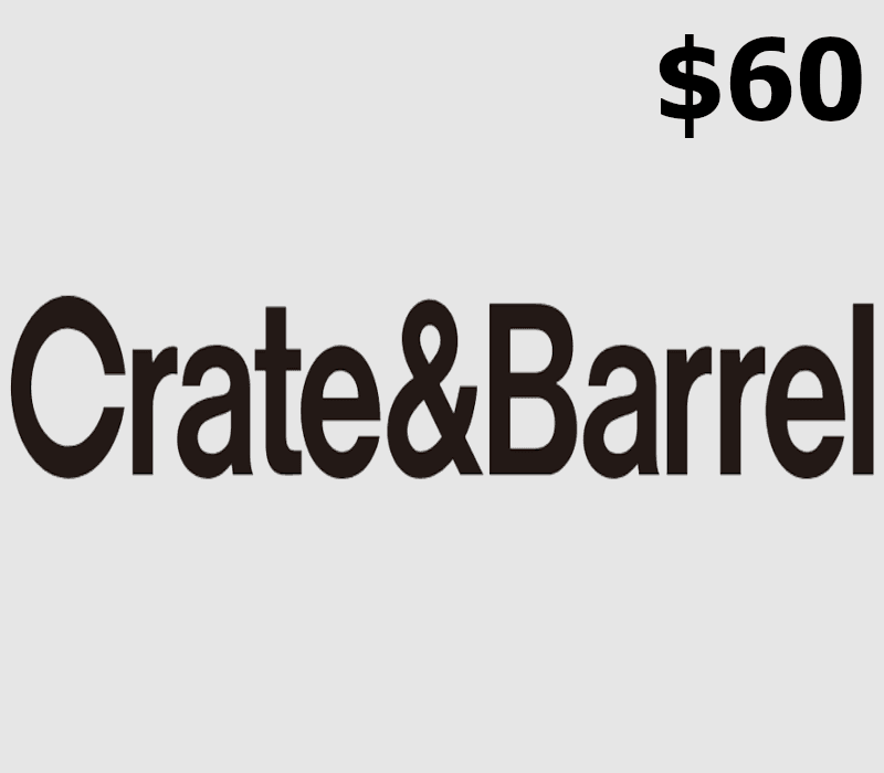 Crate and Barrel USD 60 Gift Card US