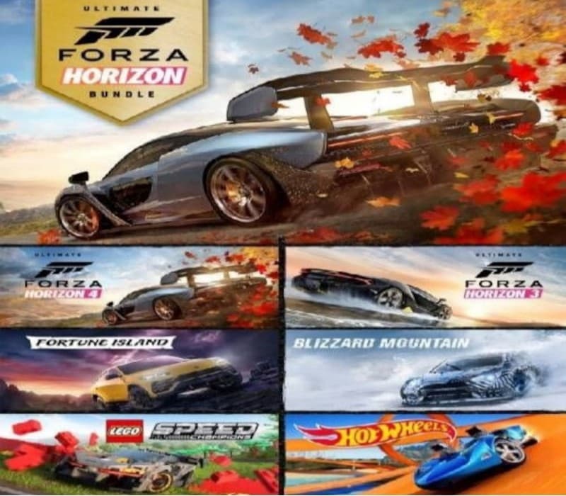 Forza Horizon 4 Ultimate Edition + Forza Horizon 3 Ultimate Edition Bundle AR VPN Required EN/FR/DE/IT/ES Languages Only XBOX One / Windows 10 CD Key