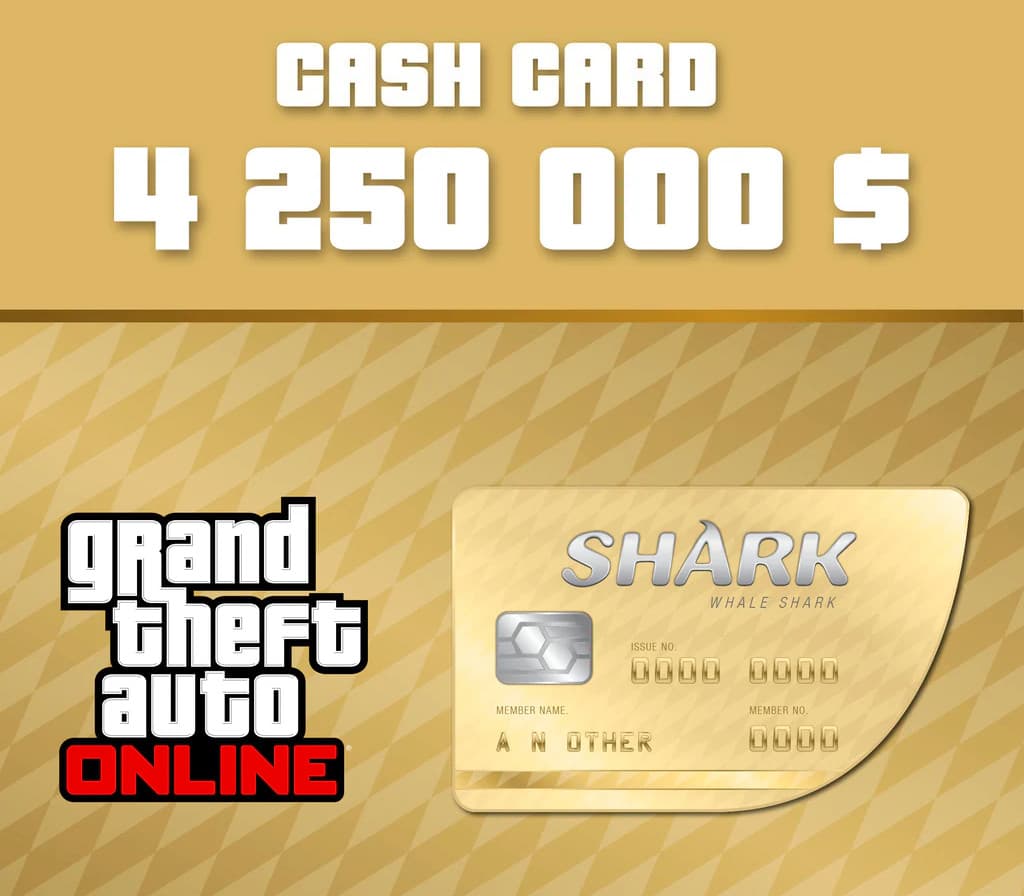 Grand Theft Auto Online - $4,250,000 The Whale Shark Cash Card US Xbox Series X|S CD Key