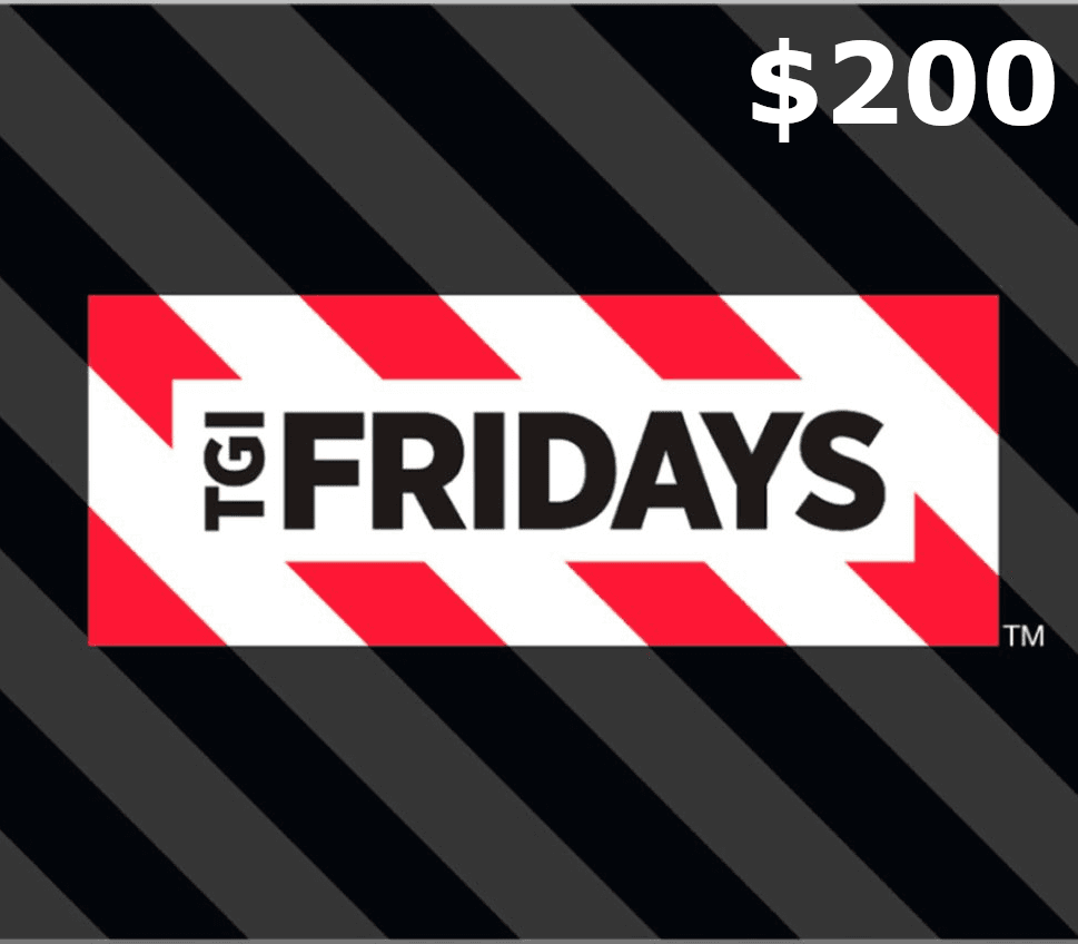 T.G.I. Fridays $200 Gift Card US