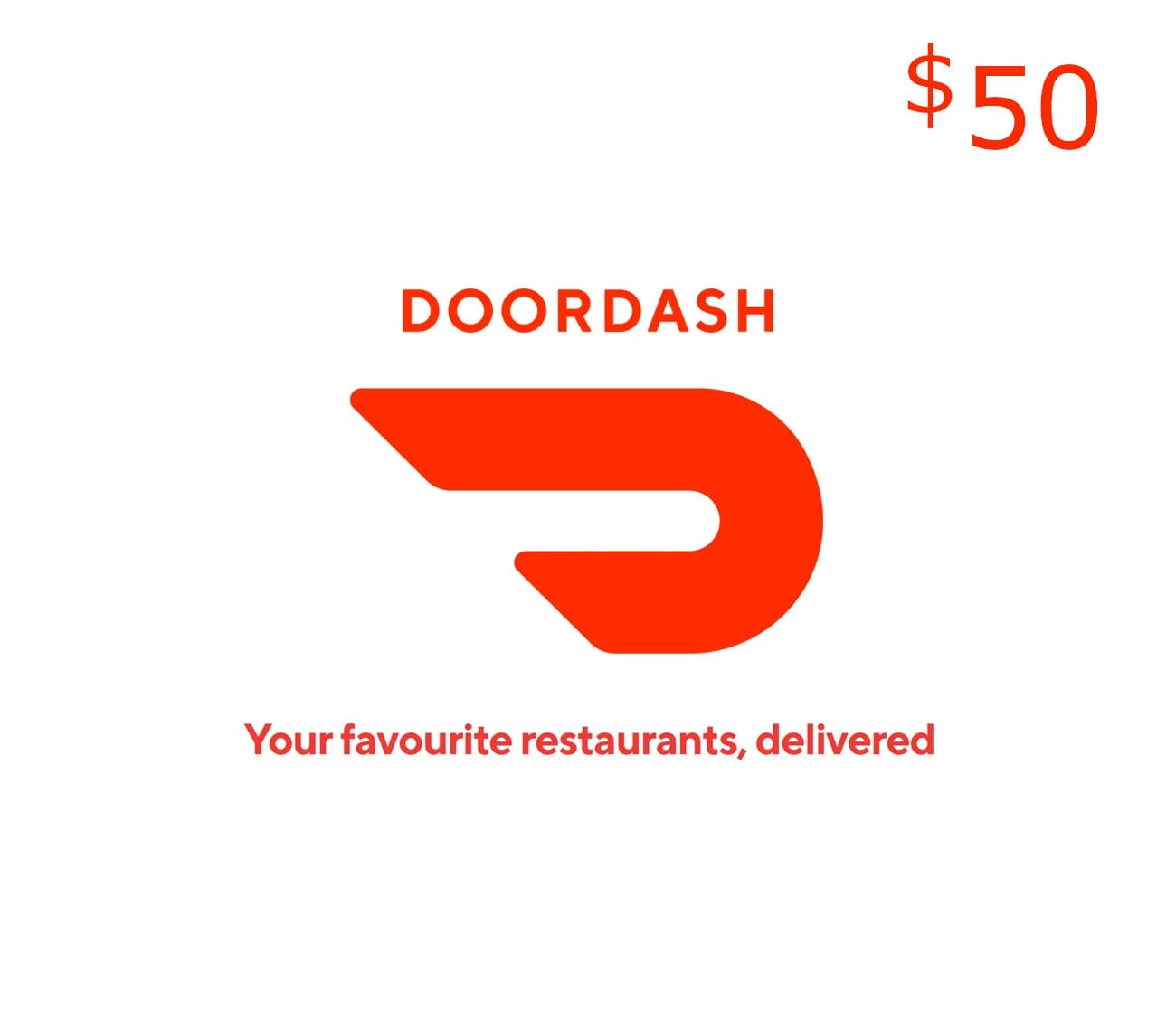 DoorDash $50 Gift Card US
