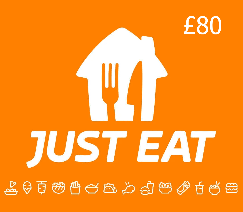 Just Eat £80 Gift Card UK