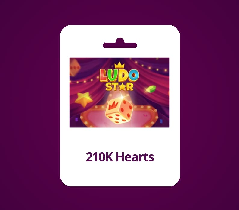 Ludo Star 210K Hearts Gift Card