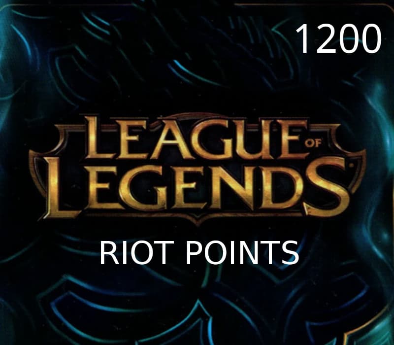League of Legends 1200 RP Prepaid Card US