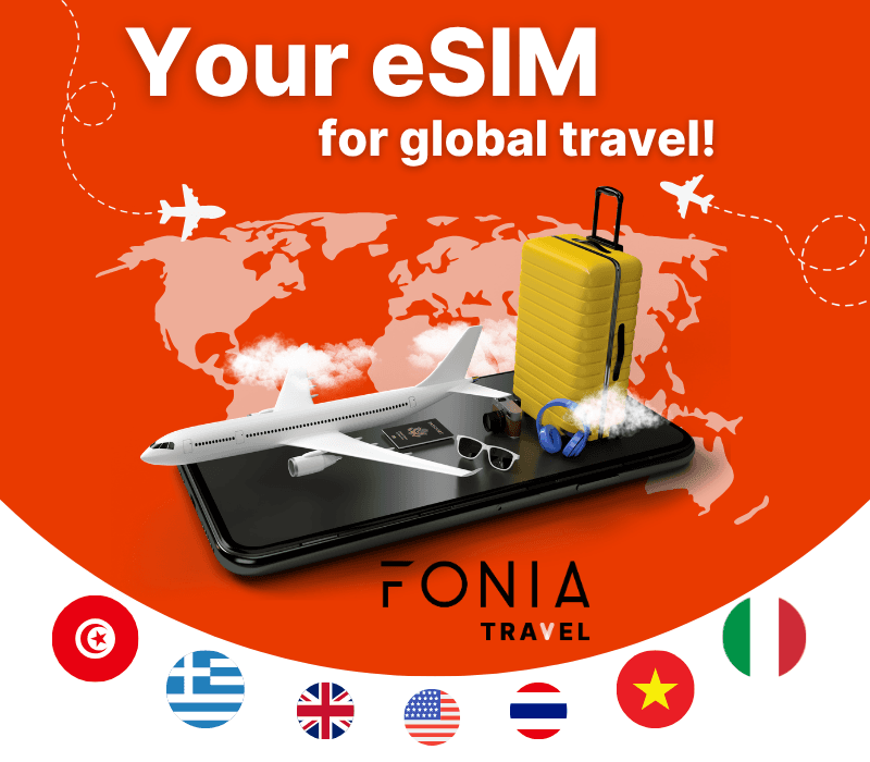 eSIM Fonia Travel Europe - 20 GB Data (valid for 30 Days)