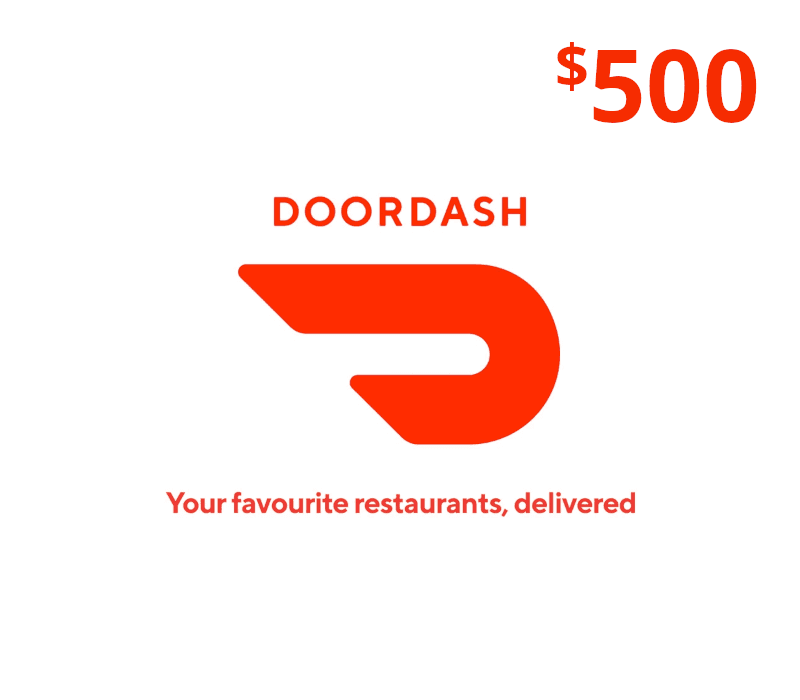 DoorDash USD 500 Gift Card US