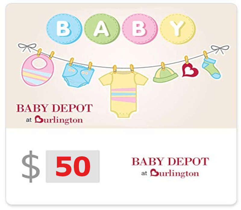 Baby Depot at Burlington $50 Gift Card US