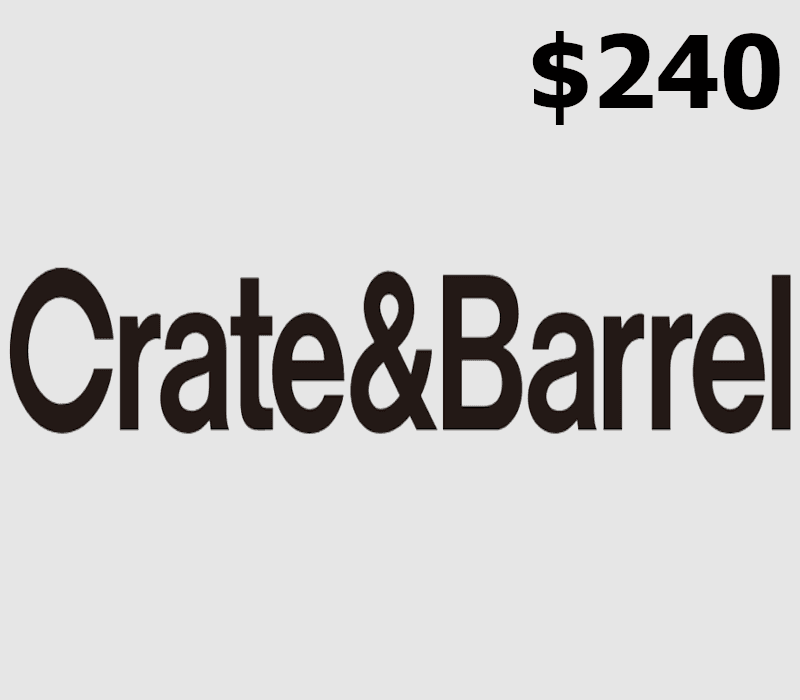 Crate and Barrel USD 240 Gift Card US