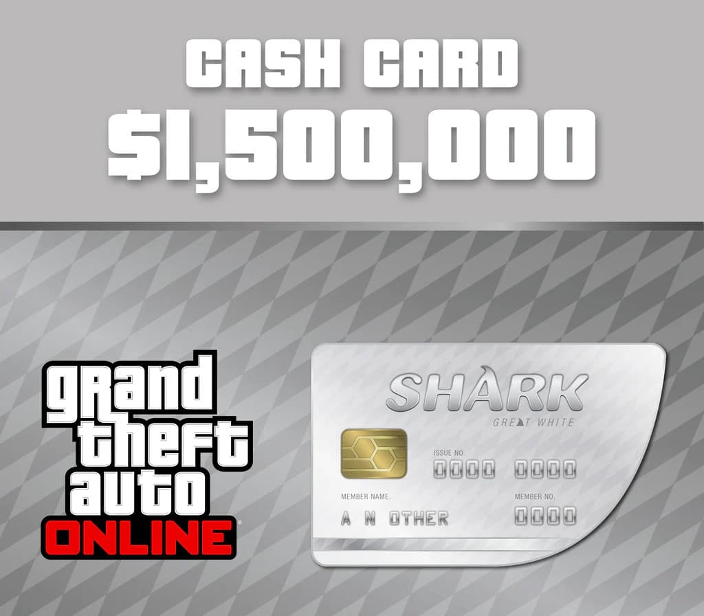 Grand Theft Auto Online - $1,500,000 Great White Shark Cash Card UK Xbox Series X|S CD Key
