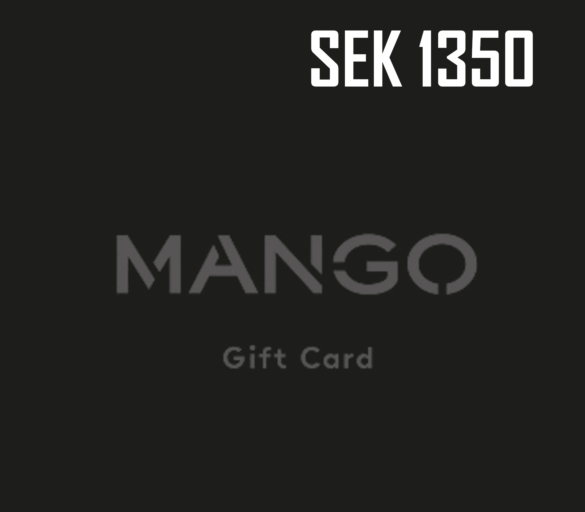 Mango 1350 SEK Gift Card SE
