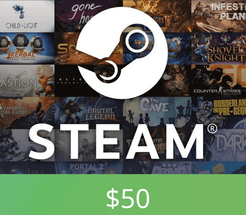 Steam Wallet Top-Up $50 (Direct)