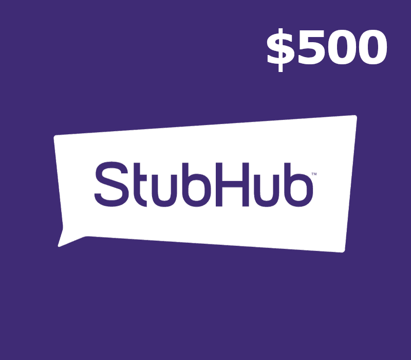 StubHub $500 Gift Card US