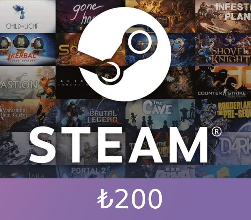 Steam Gift Card ₺200 TR Activation Code