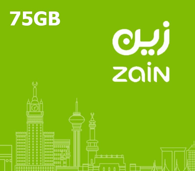 Zain 75GB Data Gift Card SA