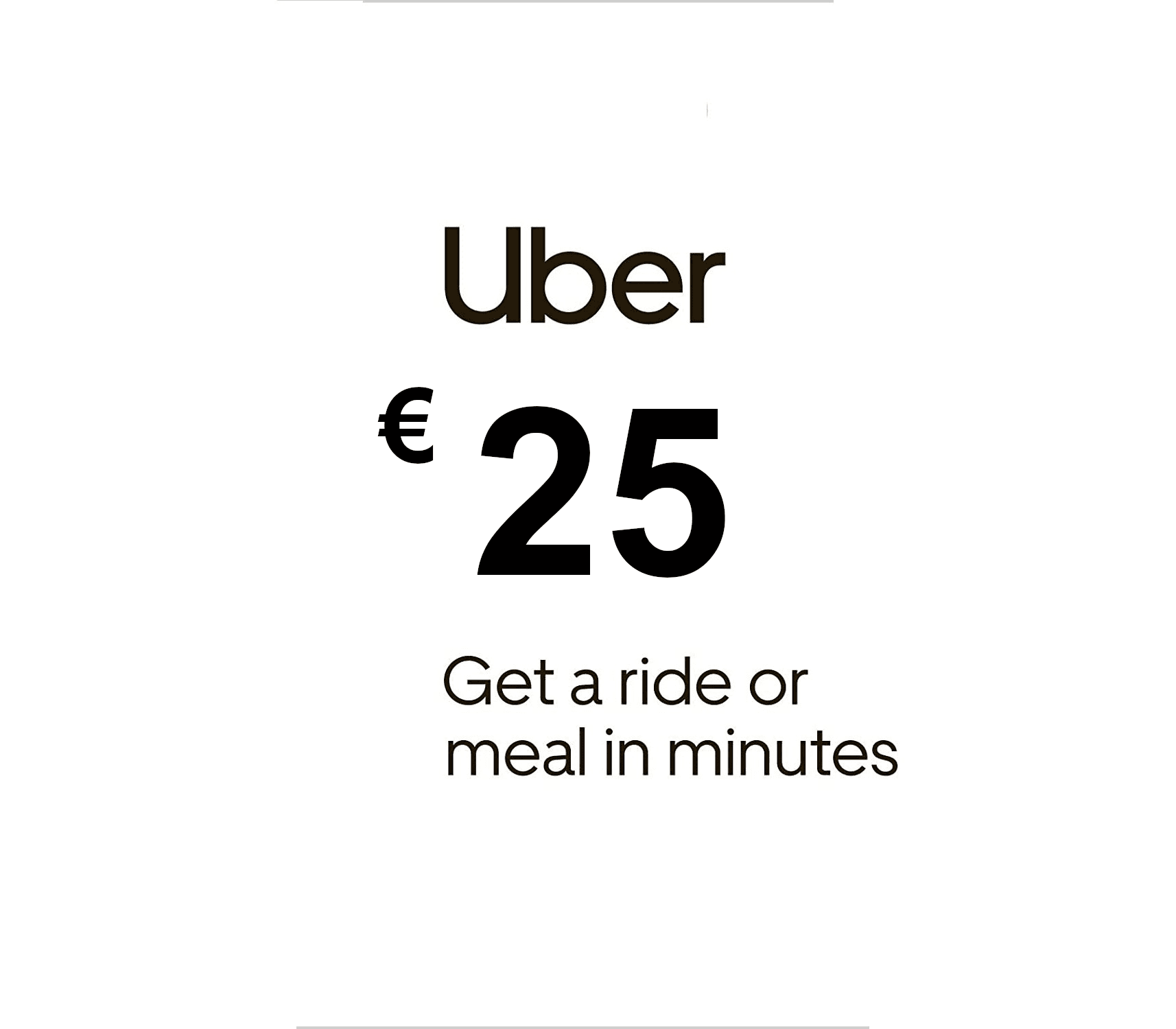 Uber EUR 25 Gift Card ES
