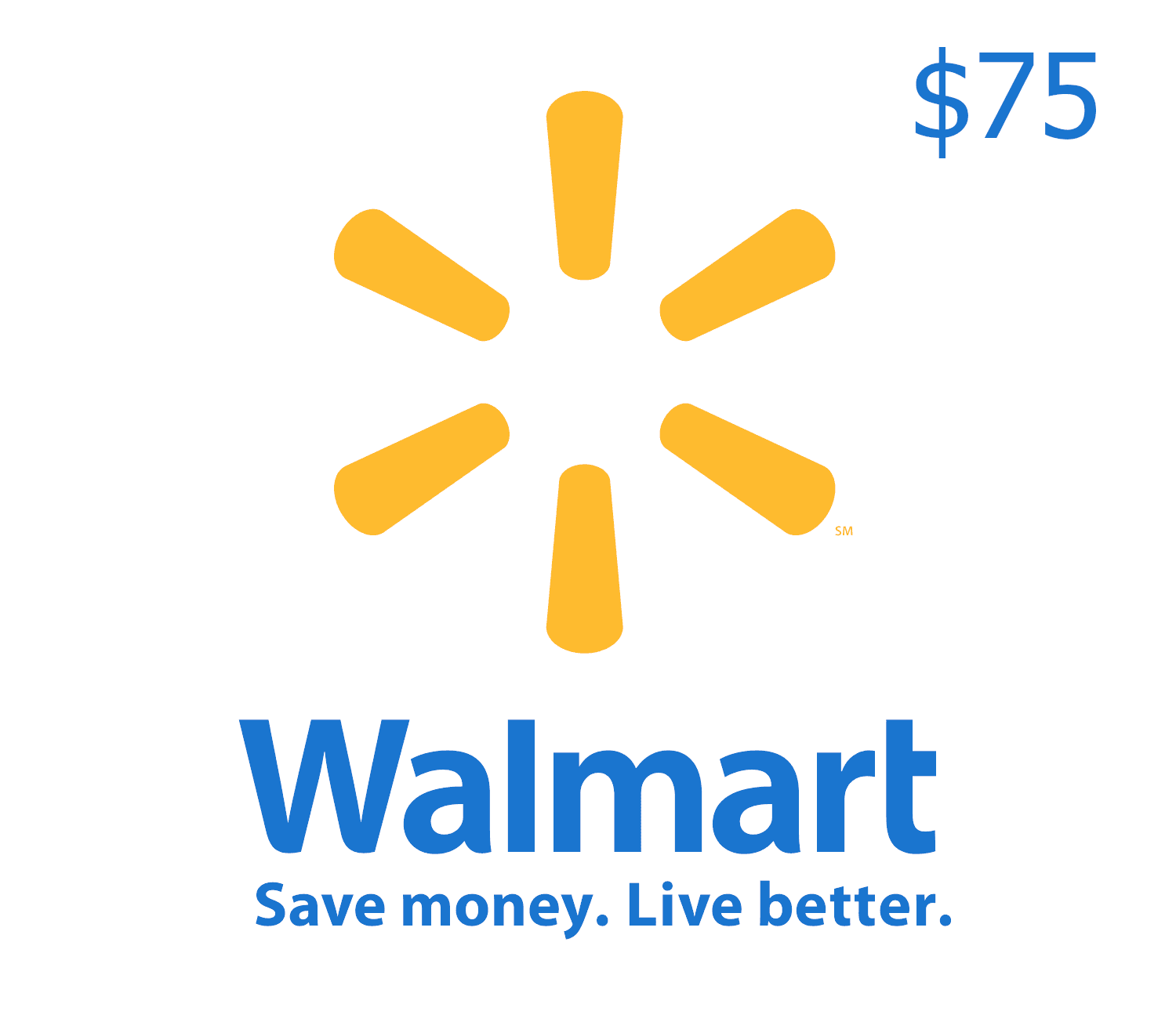 Walmart $75 Gift Card CA