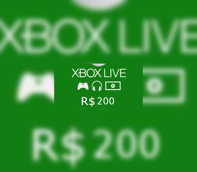 XBOX Live BRL 200 Prepaid Card BR