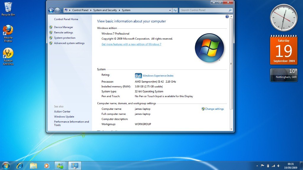 Windows 7 Home Premium OEM Key screenshot 1