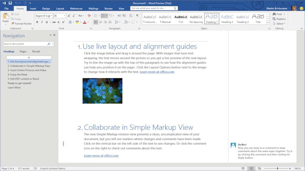 MS Office 2019 Home and Student Retail Key screenshot 1