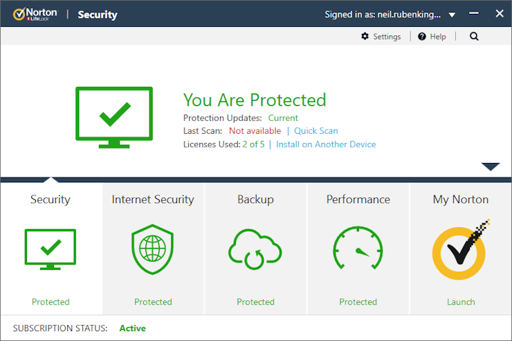Norton Antivirus 360 Deluxe BR Non-subscription Key (1 Year / 5 Devices) screenshot 2