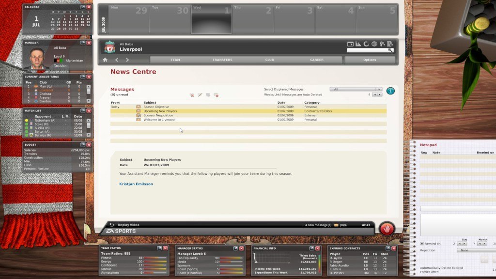 FIFA Manager 10 EA App CD Key screenshot 14