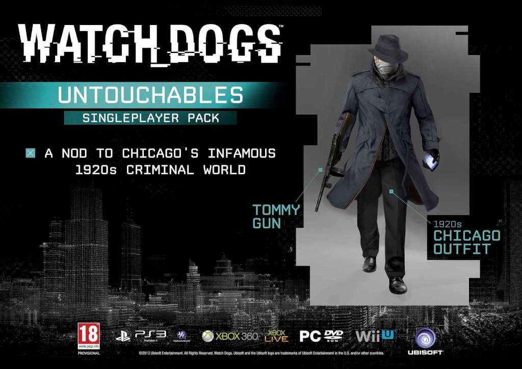 Watch Dogs - Untouchables, Club Justice and Cyberpunk Packs DLC EU PC Ubisoft Connect CD Key screenshot 1