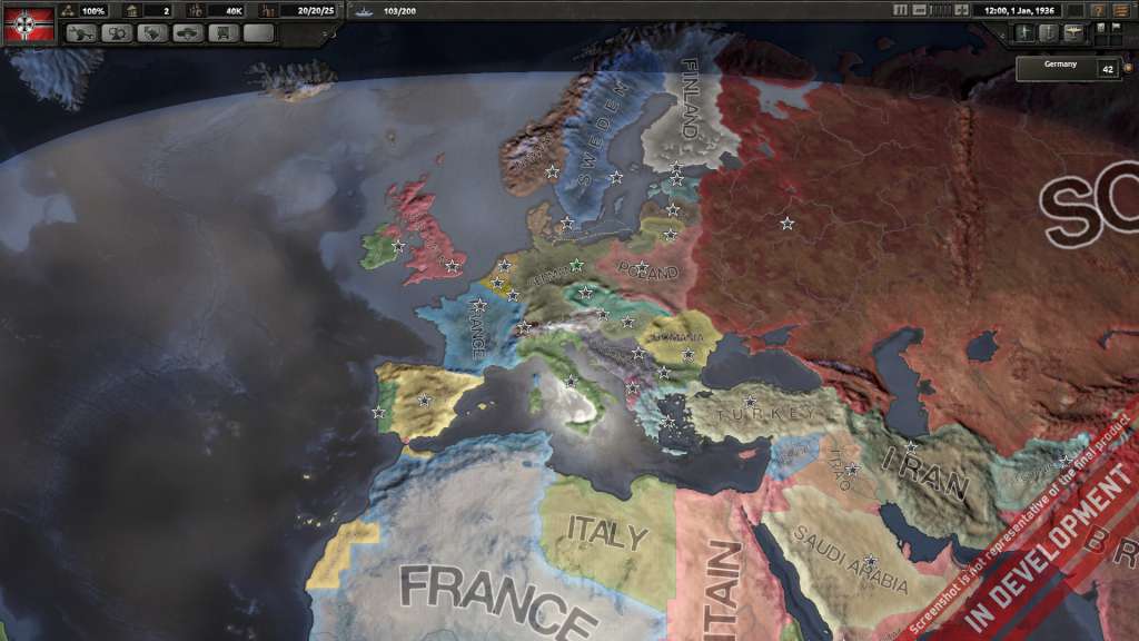 Hearts of Iron IV - 9 DLCs Pack Steam CD Key screenshot 1