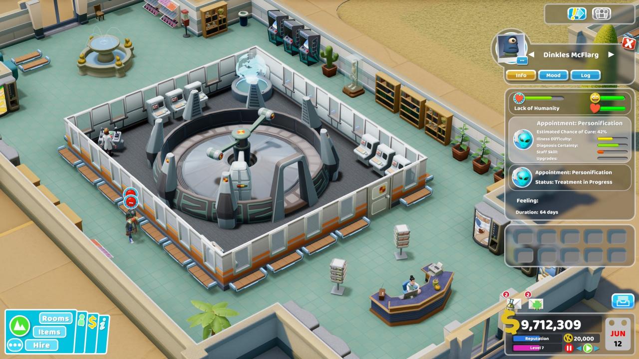 Two Point Hospital - Close Encounters DLC EU XBOX One / Xbox Series X|S CD Key screenshot 6