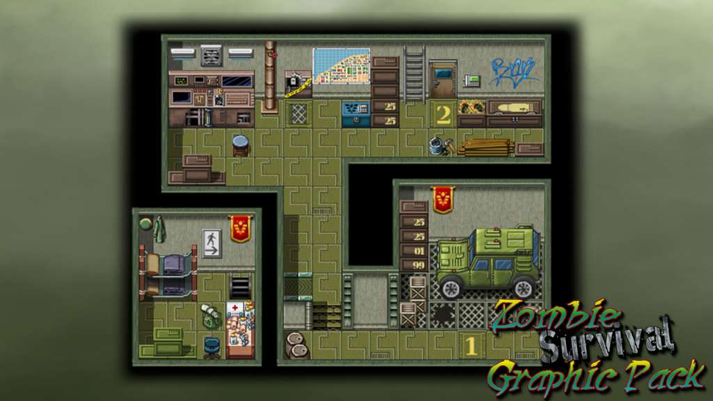 RPG Maker: Zombie Survival Graphic Pack Steam CD Key screenshot 3