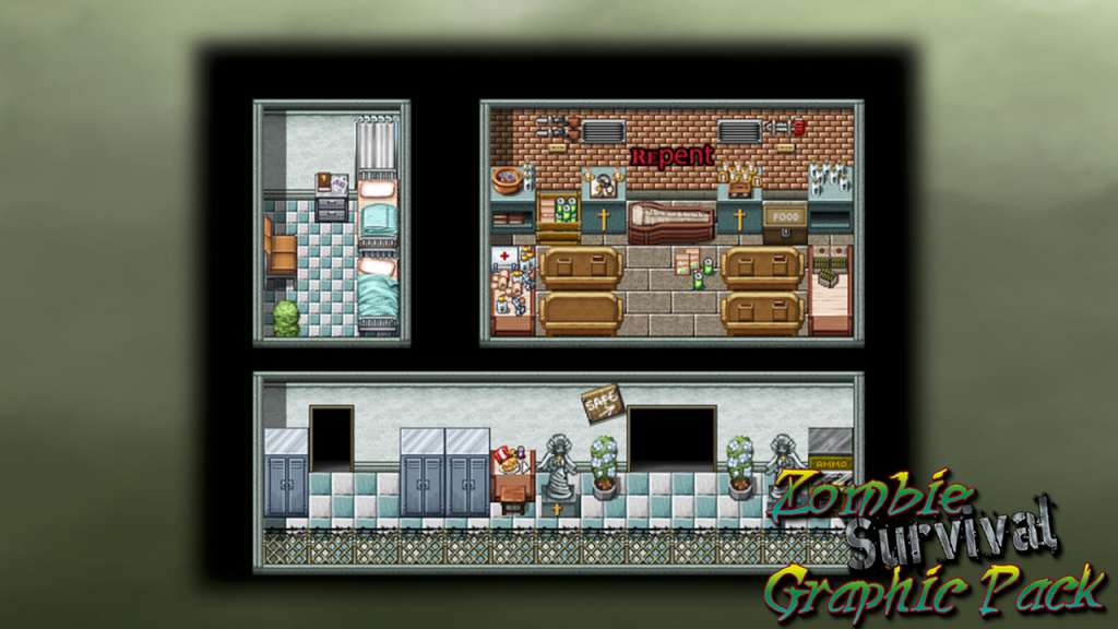 RPG Maker: Zombie Survival Graphic Pack Steam CD Key screenshot 4