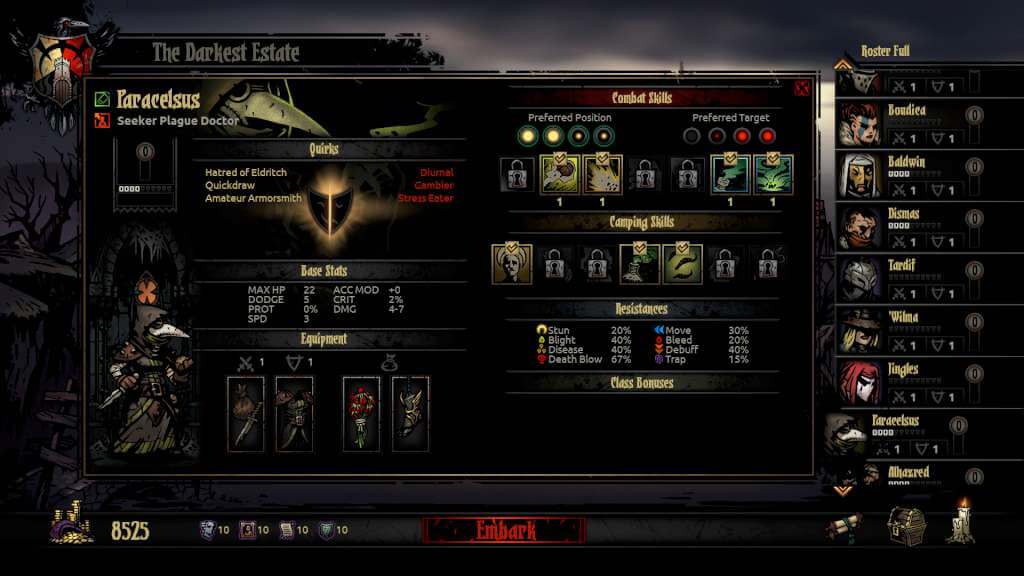 Darkest Dungeon EU PC Steam CD Key screenshot 6