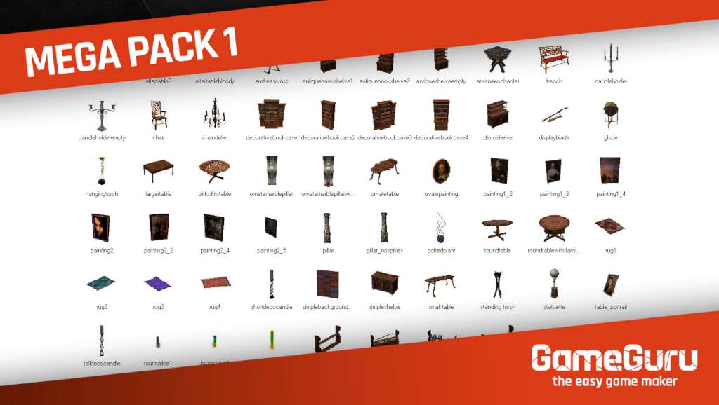 GameGuru - Mega Pack 1 DLC Steam CD Key screenshot 1