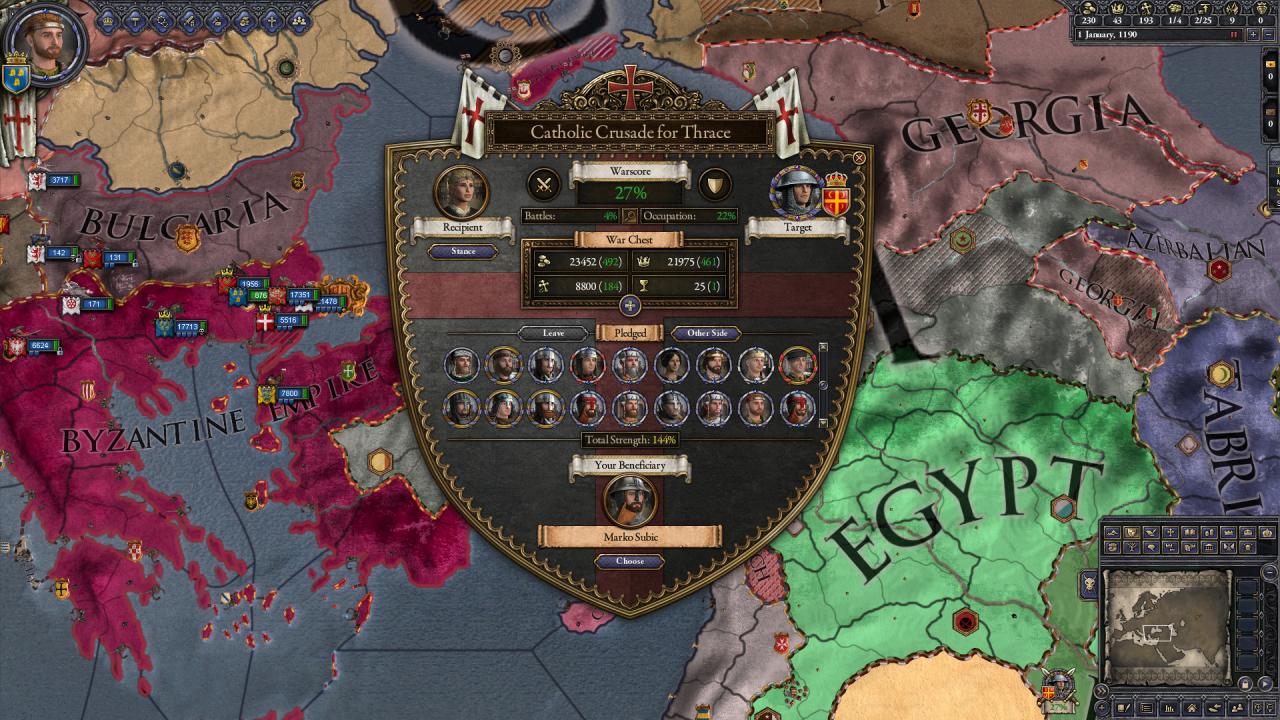 Crusader Kings II - Holy Fury DLC PC Steam CD Key screenshot 1