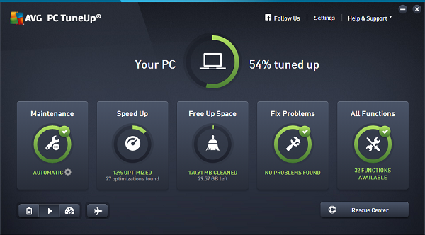AVG PC TuneUp 2024 Key (1 Year / 1 PC) screenshot 1