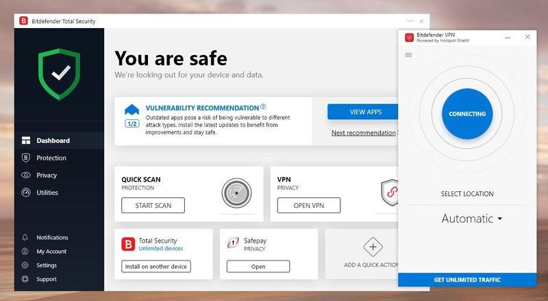 Bitdefender Premium VPN 2025 Key (1 Year / 10 Devices) screenshot 2