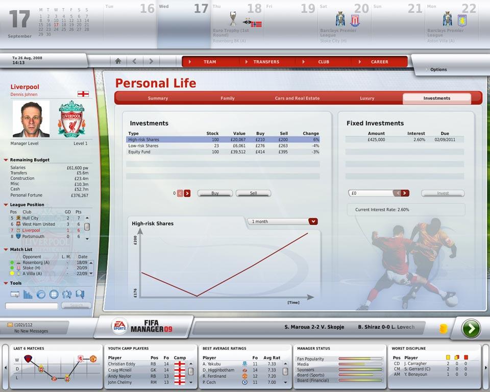 FIFA Manager 09 EA App CD Key screenshot 1