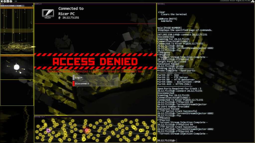 Hacknet - Labyrinths DLC Steam CD Key screenshot 1