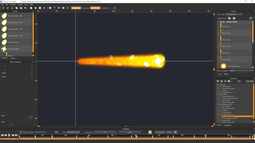 Spriter: Radius-Wing SHMUP Animated Art Pack Steam CD Key screenshot 1