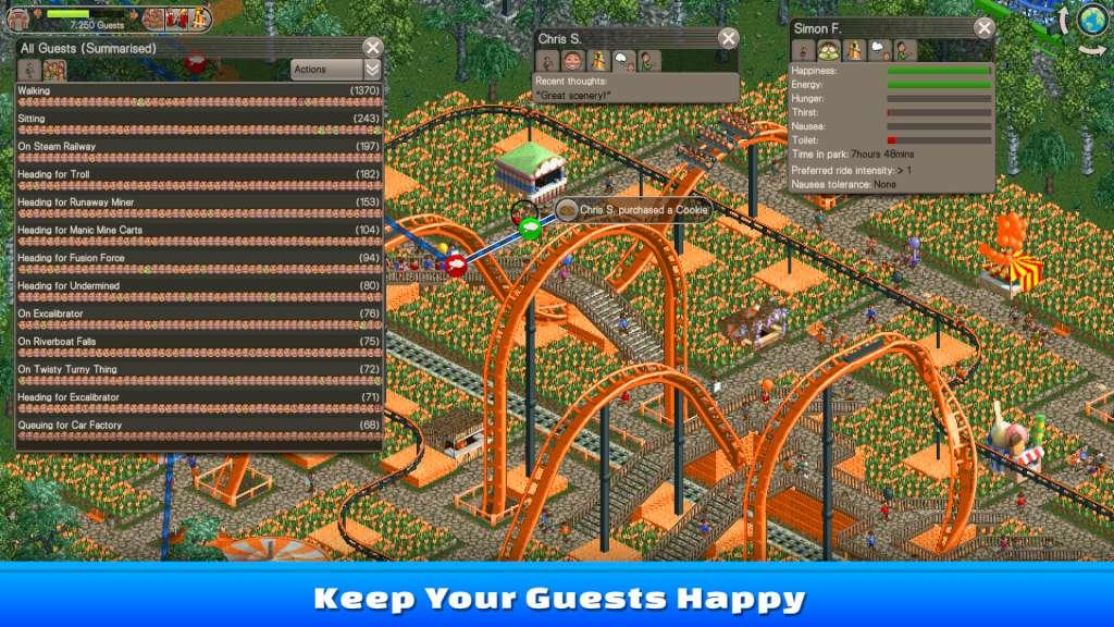 RollerCoaster Tycoon Classic GOG PC CD Key screenshot 2