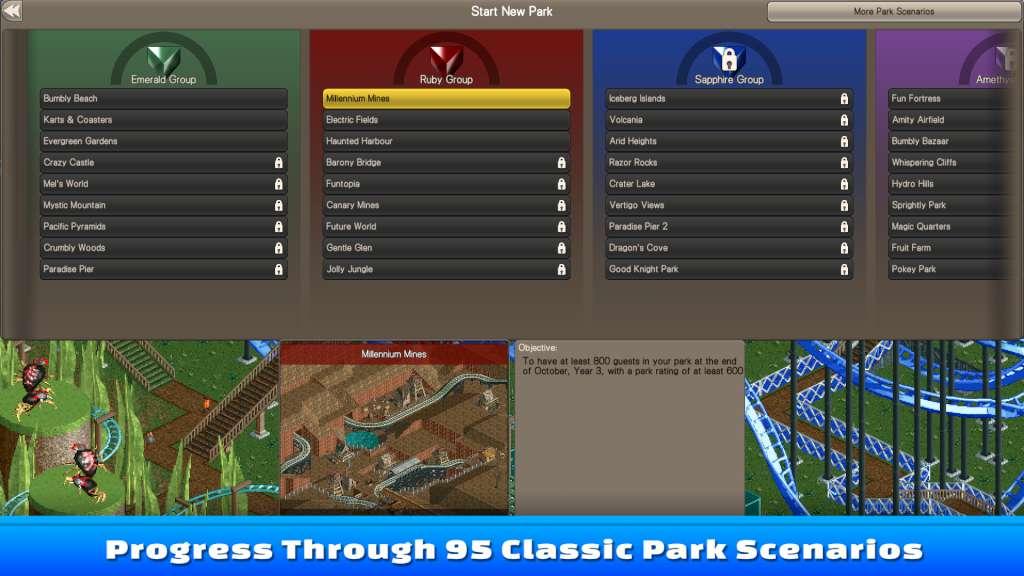RollerCoaster Tycoon Classic GOG PC CD Key screenshot 3