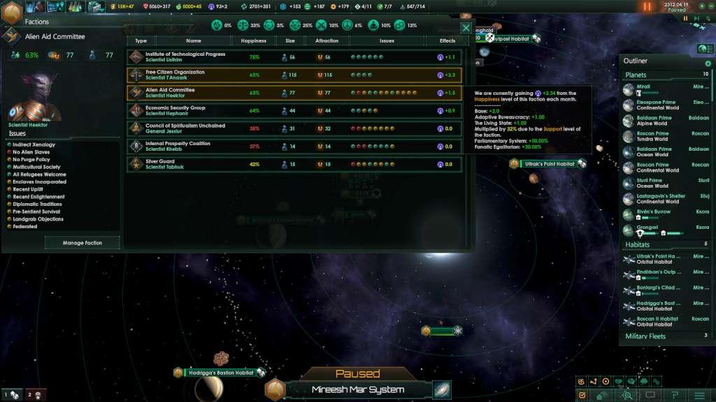 Stellaris - Utopia DLC EU PC Steam CD Key screenshot 3