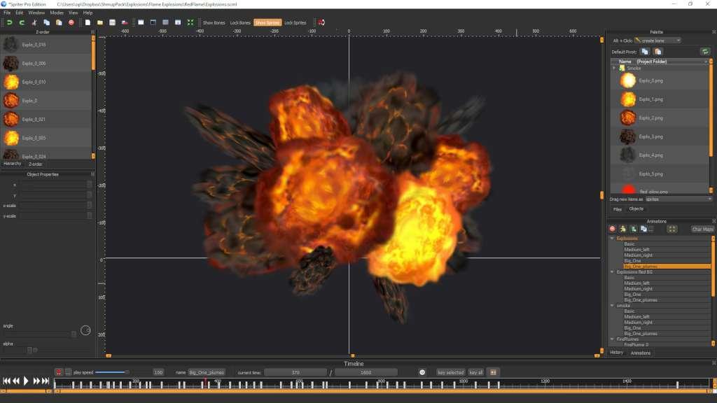 Spriter: Radius-Wing SHMUP Animated Art Pack Steam CD Key screenshot 3