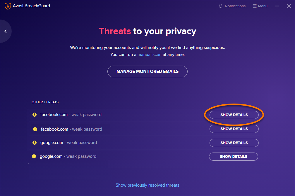 Avast BreachGuard Key (1 Year / 1 PC) screenshot 4